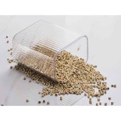 Átlátszó, légmentes műanyag ételtároló doboz készlet, 5 darab