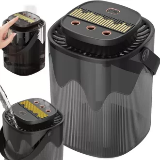   Ultrahangos 3000 ml aroma párásító RGB hangulatvilágítás USB fekete