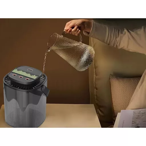 Ultrahangos 3000 ml aroma párásító RGB hangulatvilágítás USB fekete