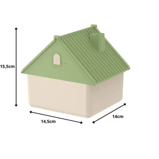 Házhatású 1 l USB aromaterápiás párásító, ionizáló diffúzor – zöld