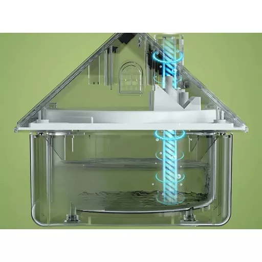 Házhatású 1 l USB aromaterápiás párásító, ionizáló diffúzor – zöld