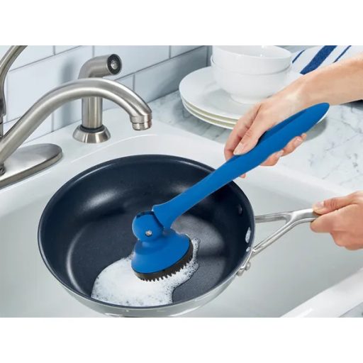 Erős gumi edénysúroló kefe 32,5 cm – tapadásmentes felületekhez