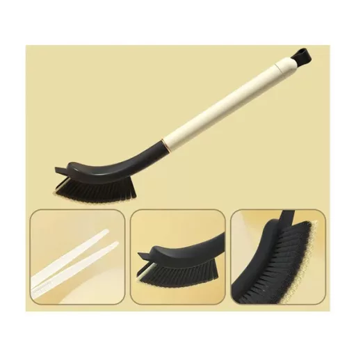 2-az-1-ben fugatisztító kefe kaparóval és rejtett csipesszel, 29 cm