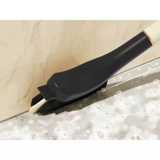 2-az-1-ben fugatisztító kefe kaparóval és rejtett csipesszel, 29 cm