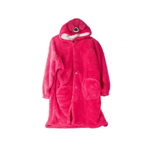 2in1 oversize XL kapucnis takaró pulóver, sötét rózsaszín pamut