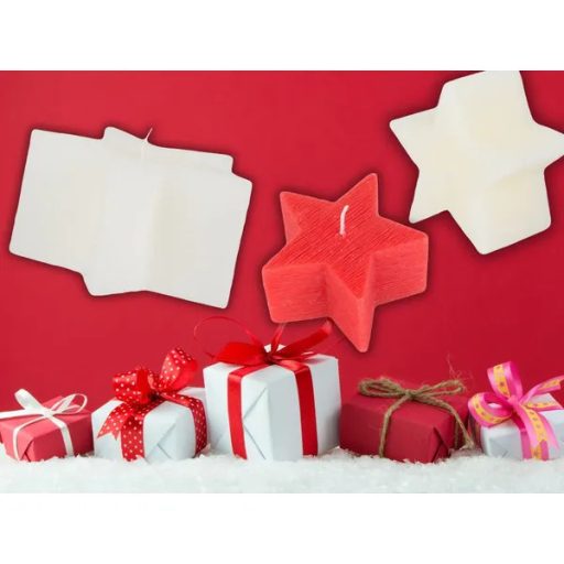 Karácsonyi illatos csillag gyertya 7 cm, 5 óra, vegyes színek