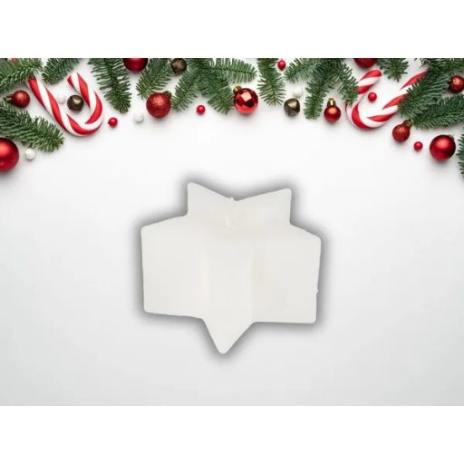 Karácsonyi illatos csillag gyertya 7 cm, 5 óra, vegyes színek