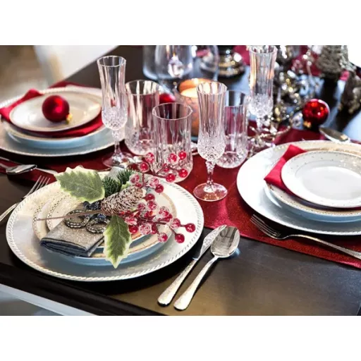 Karácsonyi berkenyés asztali dekoráció tobozokkal, 22 cm