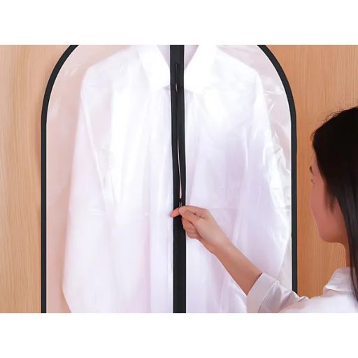 Nagyméretű ruhavédő huzat 60×100 cm, cipzáras, PEVA