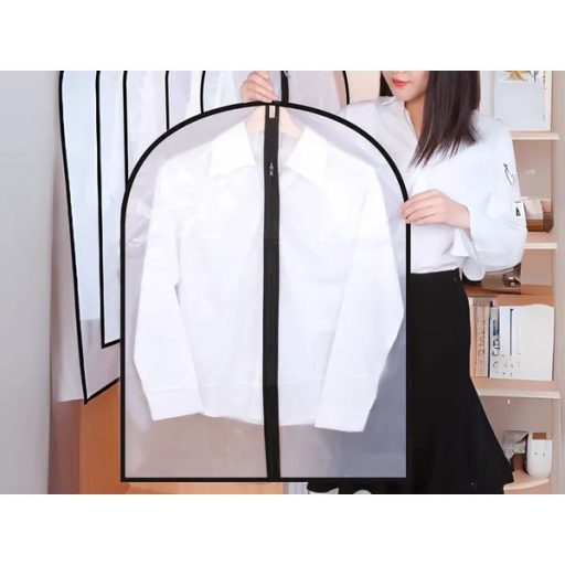 Nagyméretű ruhavédő huzat 60×100 cm, cipzáras, PEVA