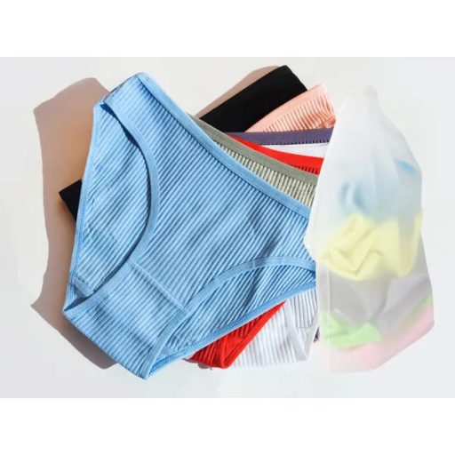 Vízálló fehérnemű-utazótasak PEVA, 30×20 cm, zsinóros