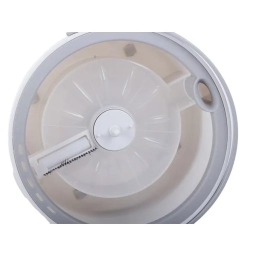 360° forgó felmosó szett kétkamrás vödörrel, 2 mikroszálas fej, kerekek