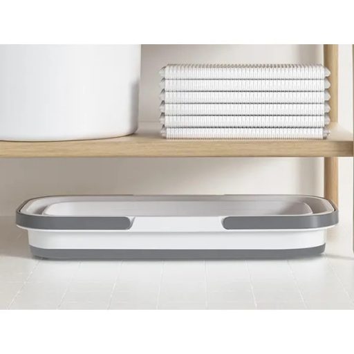 Összecsukható szilikon lavór 10 l, nagy méretű, helytakarékos mosókosár