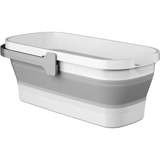 Összecsukható szilikon lavór 10 l, nagy méretű, helytakarékos mosókosár