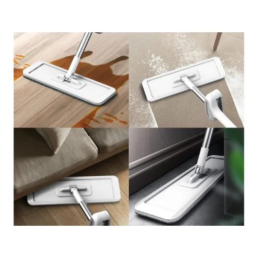 Összecsukható, kézi csavarós lapos felmosó 125 cm, mikroszálas fej