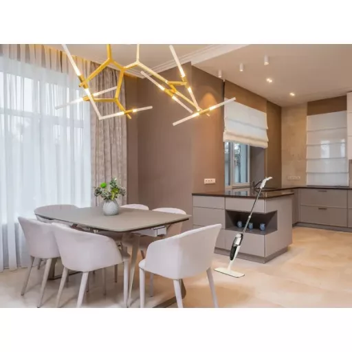 Permetezős lapos felmosó 120 cm, 350 ml tartály, 3 mikroszálas pad