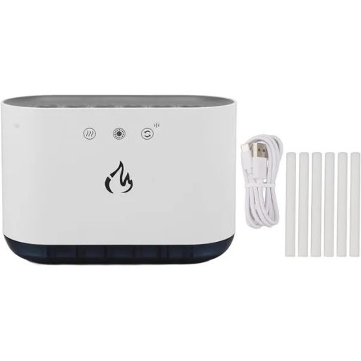 Légpárásító aromadiffúzor RGB LED fénnyel, 6 fúvókával, 900 ml