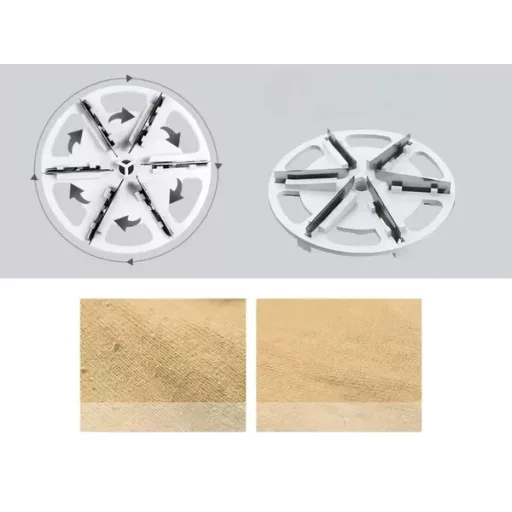 Elektromos textilborotva LCD kijelzővel, 6 pengével, USB-s, 5 W