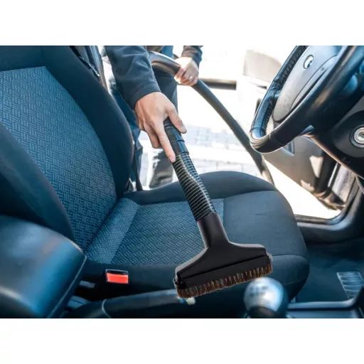 Univerzális porszívófej 32 mm, kihúzható 2-az-1-ben kefével, fekete