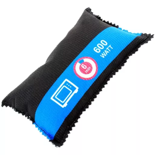 Autós páramentesítő és szagtalanító párna, újrafelhasználható, fekete (200 W max)