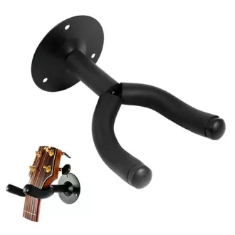   SG1A fekete függőleges fali gitártartó, acél, 0-5 cm nyílás