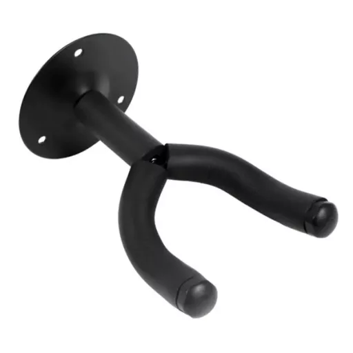 SG1A fekete függőleges fali gitártartó, acél, 0-5 cm nyílás