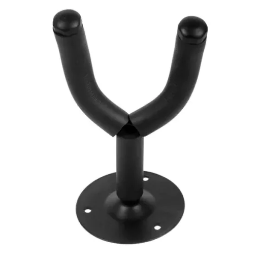 SG1A fekete függőleges fali gitártartó, acél, 0-5 cm nyílás