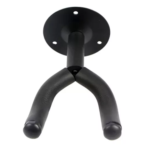 SG1A fekete függőleges fali gitártartó, acél, 0-5 cm nyílás