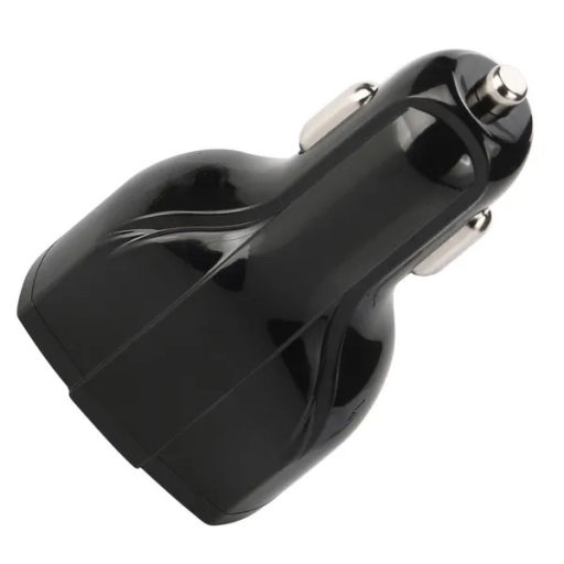 Autós QC 3.0 gyorstöltő, 2×USB + USB-C, 12–24 V, 3.1 A, fekete