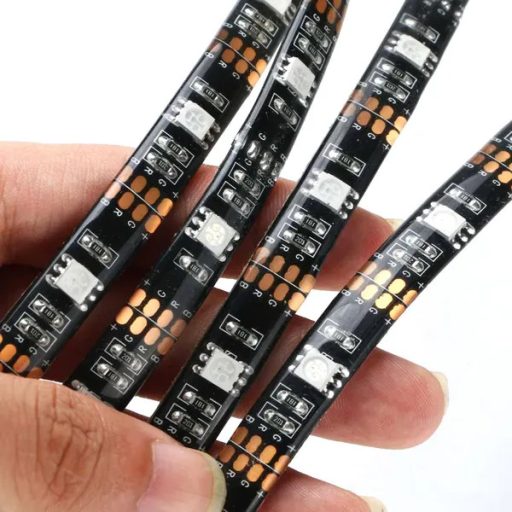 RGB LED TV háttérvilágítás készlet, 4×50 cm USB, távirányítóval