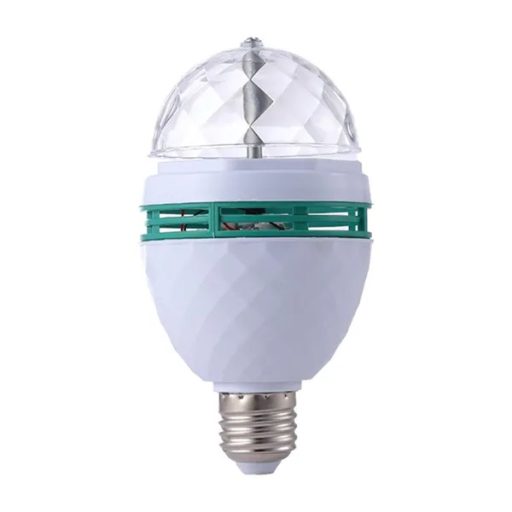 Energiahatékony színes LED diszkó izzó E27 foglalathoz, 16 W, fehér