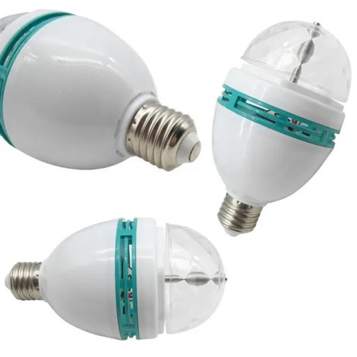 Energiahatékony színes LED diszkó izzó E27 foglalathoz, 16 W, fehér