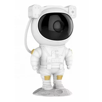   Asztronauta alakú csillag- és galaxia projektor, 360° forgás, 8 mód, IR táv