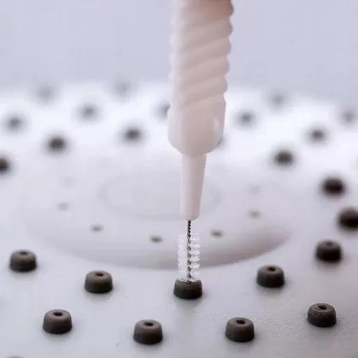 10 db mini tisztítókefe zuhanyfej fúvókák és nehezen elérhető helyek tisztításához, 6 cm