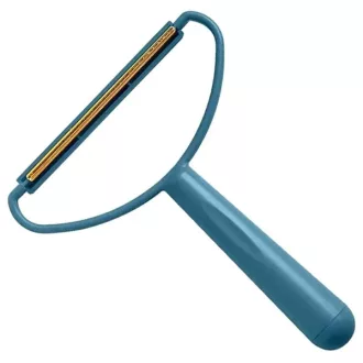   Kézi ruhaszösz eltávolító borotva hosszú nyéllel, kék 16 cm