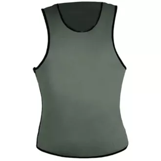   Férfi karcsúsító neoprény fitness póló, szürke-fekete, M
