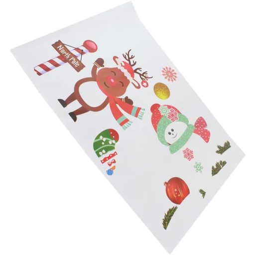 Karácsonyi ablakmatrica készlet, 2 ív, 50×35 cm, gyerekszobába