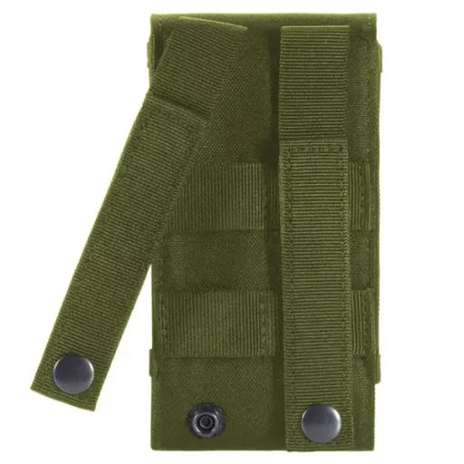 Vízálló övtáska 600D Oxford, telefonhoz/dokumentumhoz, zöld, 17×10×3 cm