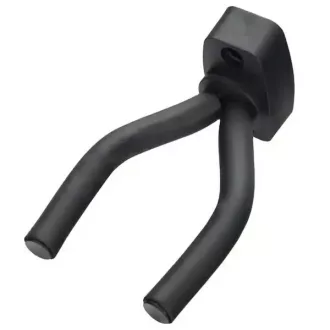   Univerzális fali gitár akasztó acélból, puha gumis bevonattal, fekete