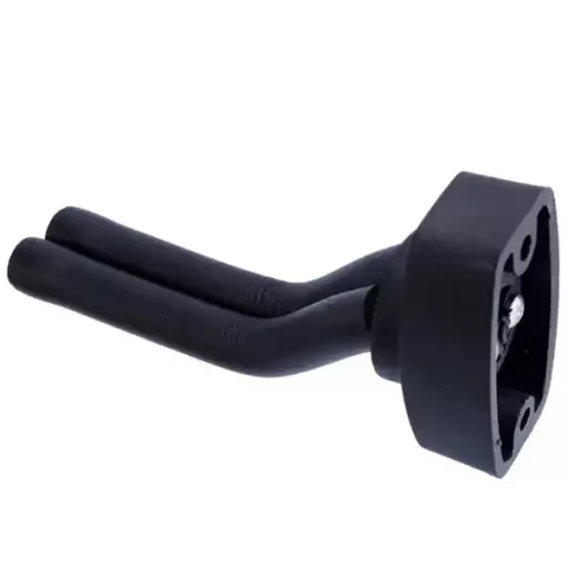 Univerzális fali gitár akasztó acélból, puha gumis bevonattal, fekete