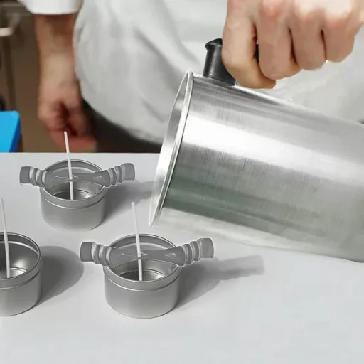 Rozsdamentes acél kanóc-stabilizáló központosító, 9,8 cm, 3 lyuk