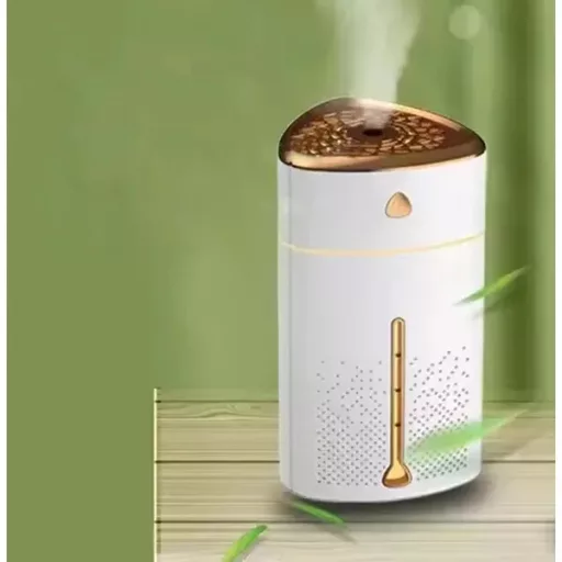 Ultrahangos légnedvesítő diffúzor 1 l USB-s RGB LED, fehér-arany