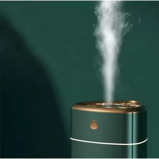 Ultrahangos légnedvesítő diffúzor 1 l USB-s RGB LED, fehér-arany