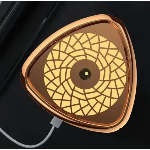 Ultrahangos légnedvesítő diffúzor 1 l USB-s RGB LED, fehér-arany