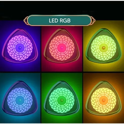 Ultrahangos légnedvesítő diffúzor 1 l USB-s RGB LED, fehér-arany