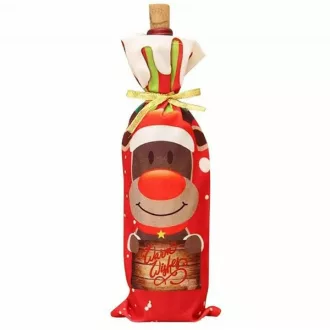 Rénszarvas palackhuzat karácsonyi dekoráció