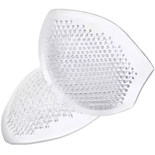 Szilikon push-up melltartó betét, vízálló, perforált, átlátszó, 1 pár