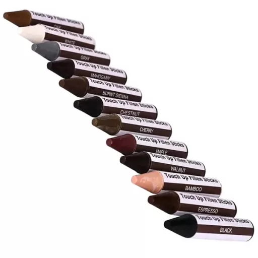 Fa felület javító készlet 25db - viasz és marker szett