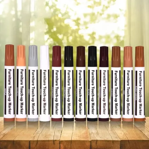 Fa felület javító készlet 25db - viasz és marker szett