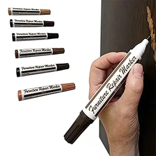 Fa felület javító készlet 25db - viasz és marker szett